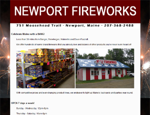 Newport Fireworks website